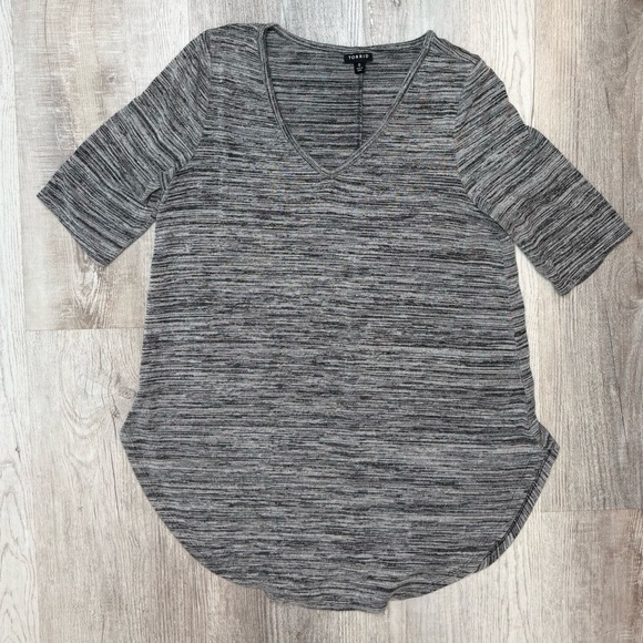 Torrid Favorite V-Neck Tunic Tee Bundle Black And Grey Textured Women’s  L - Picture 2 of 12